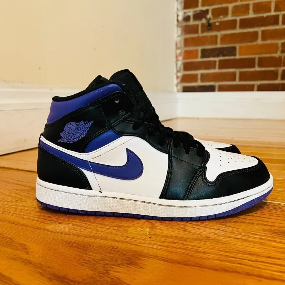 Air Jordan 1 Mid Purple Iris VNDS Sz 8.5 554724-095